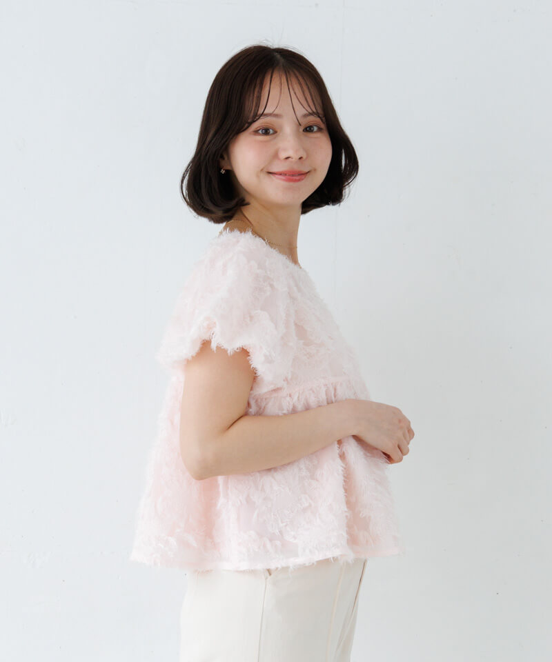 fringe puff blouse～ﾌﾘﾝｼﾞﾊﾟﾌﾌﾞﾗｳｽ | flower／フラワー公式通販