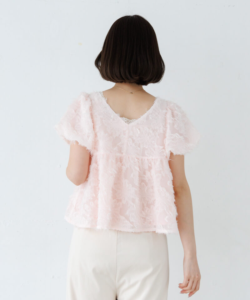 fringe puff blouse～ﾌﾘﾝｼﾞﾊﾟﾌﾌﾞﾗｳｽ | flower／フラワー公式通販