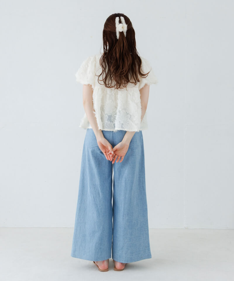 10%OFF】fringe puff blouse～ﾌﾘﾝｼﾞﾊﾟﾌﾌﾞﾗｳｽ | flower／フラワー公式通販