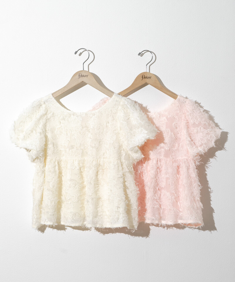 See by Chloe  フラワーフリンジブラウス fringe puff blouse～ﾌﾘﾝｼﾞﾊﾟﾌﾌﾞﾗｳｽ | flower／フラワー公式通販