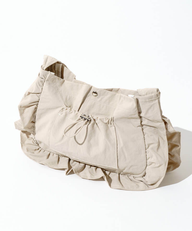 40%OFF】frill shirring bag～ﾌﾘﾙｼｬｰﾘﾝｸﾞﾊﾞｯｸﾞ | flower／フラワー公式通販