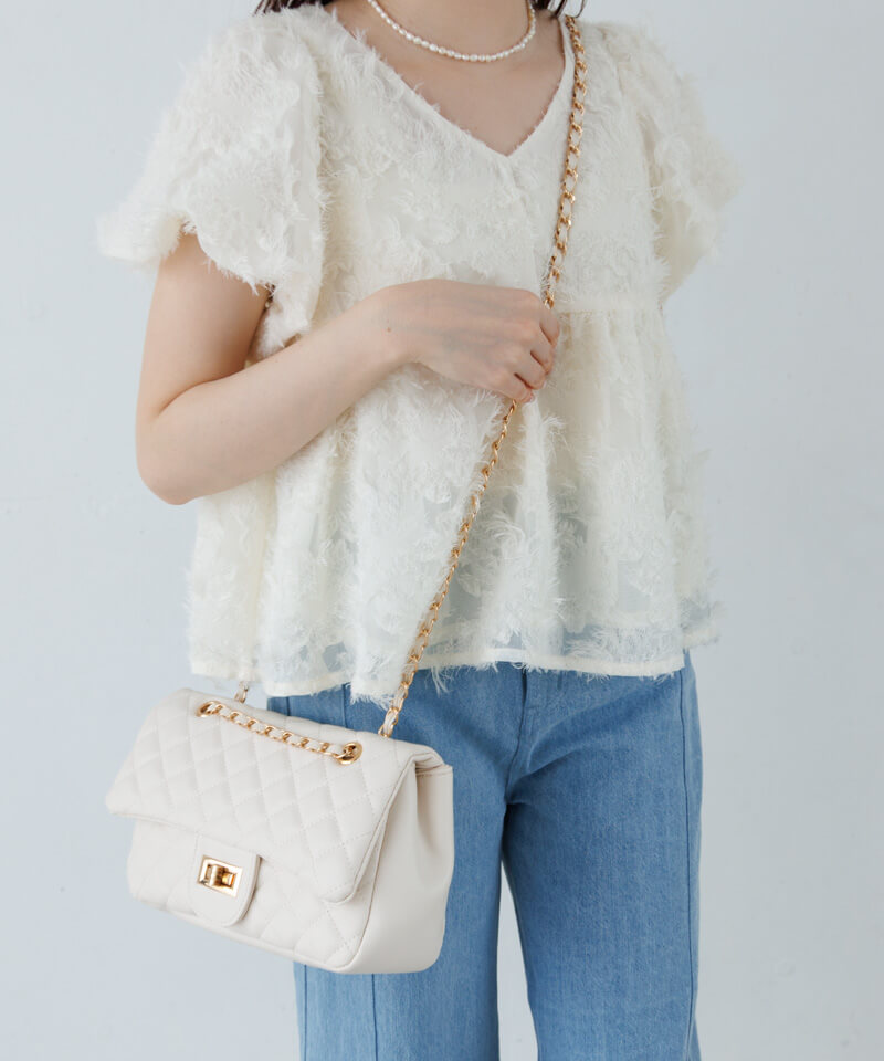 pleather chain bag～ﾌﾟﾚｻﾞｰﾁｪｰﾝﾊﾞｯｸﾞ | flower／フラワー公式通販