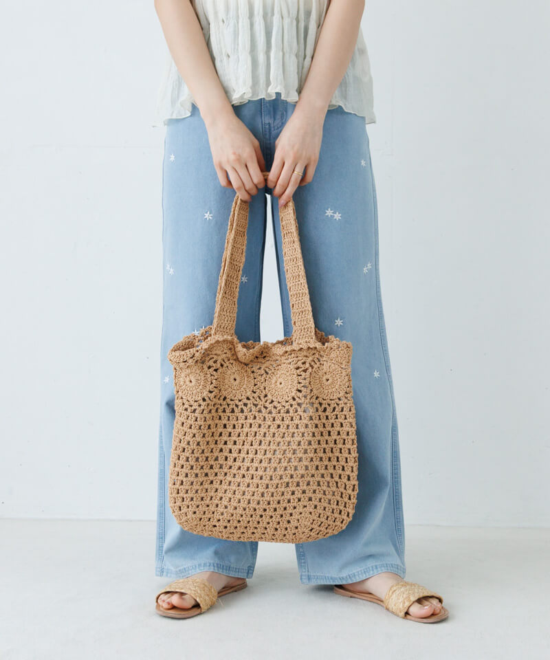 sunny crochet tote～ｻﾆｰｸﾛｼｪﾄｰﾄ | flower／フラワー公式通販