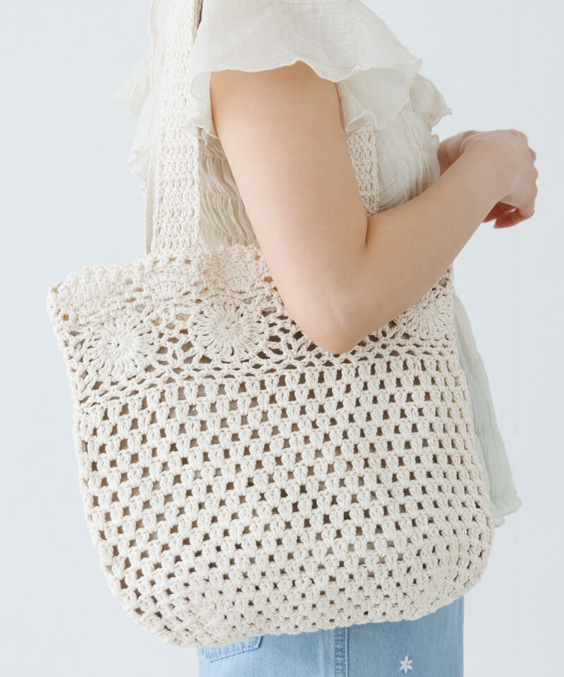 sunny crochet tote～ｻﾆｰｸﾛｼｪﾄｰﾄ | flower／フラワー公式通販