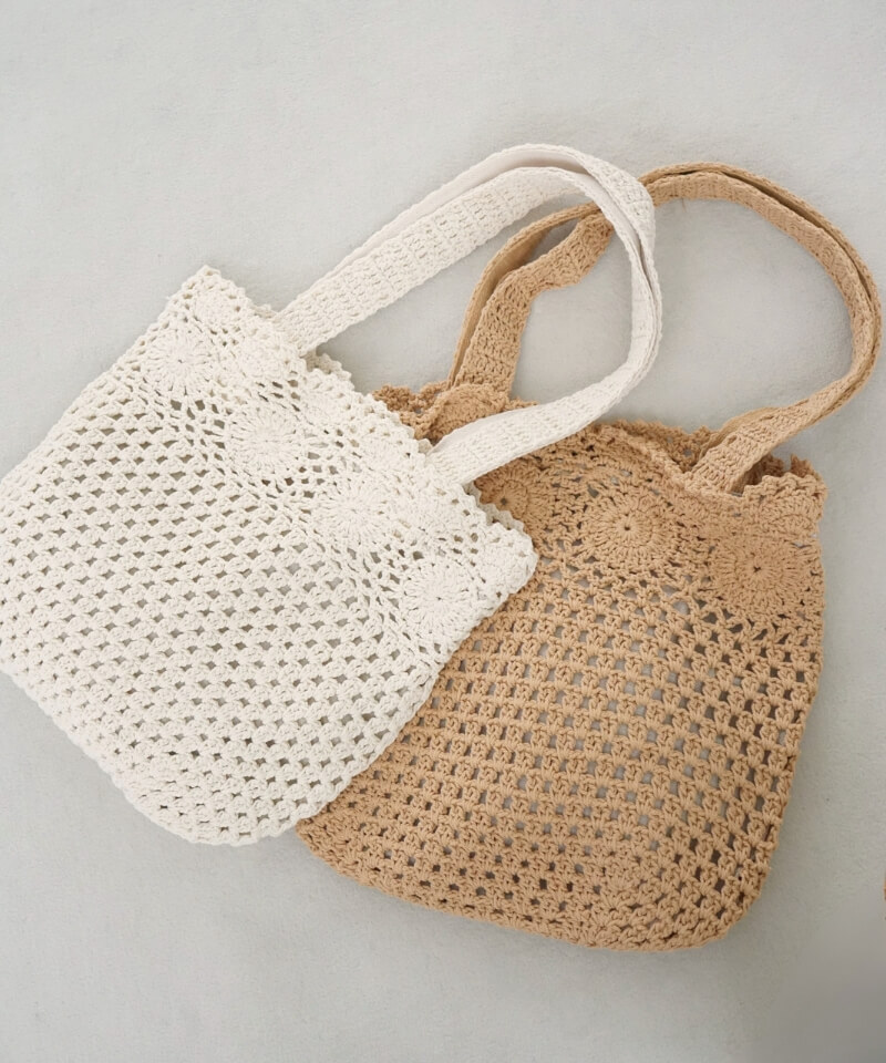 sunny crochet tote～ｻﾆｰｸﾛｼｪﾄｰﾄ | flower／フラワー公式通販
