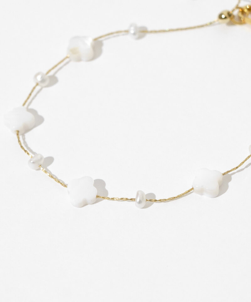 shell bloom bracelet～ｼｪﾙﾌﾞﾙｰﾑﾌﾞﾚｽﾚｯﾄ | flower／フラワー公式通販