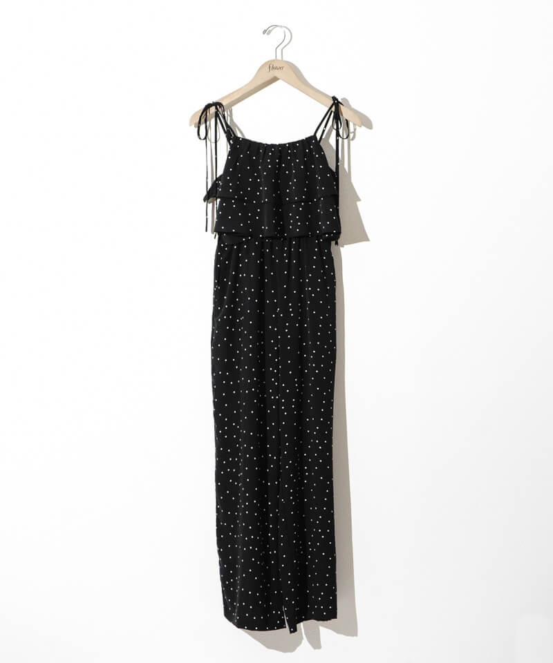 30%OFF】feminine dot rompers～ﾌｪﾐﾆﾝﾄﾞｯﾄﾛﾝﾊﾟｰｽ | flower／フラワー 
