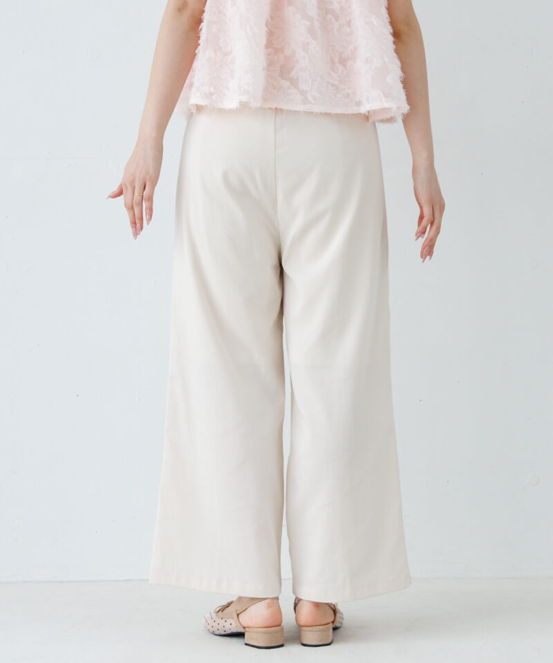 pintuck wide pants～ﾋﾟﾝﾀｯｸﾜｲﾄﾞﾊﾟﾝﾂ | flower／フラワー公式通販