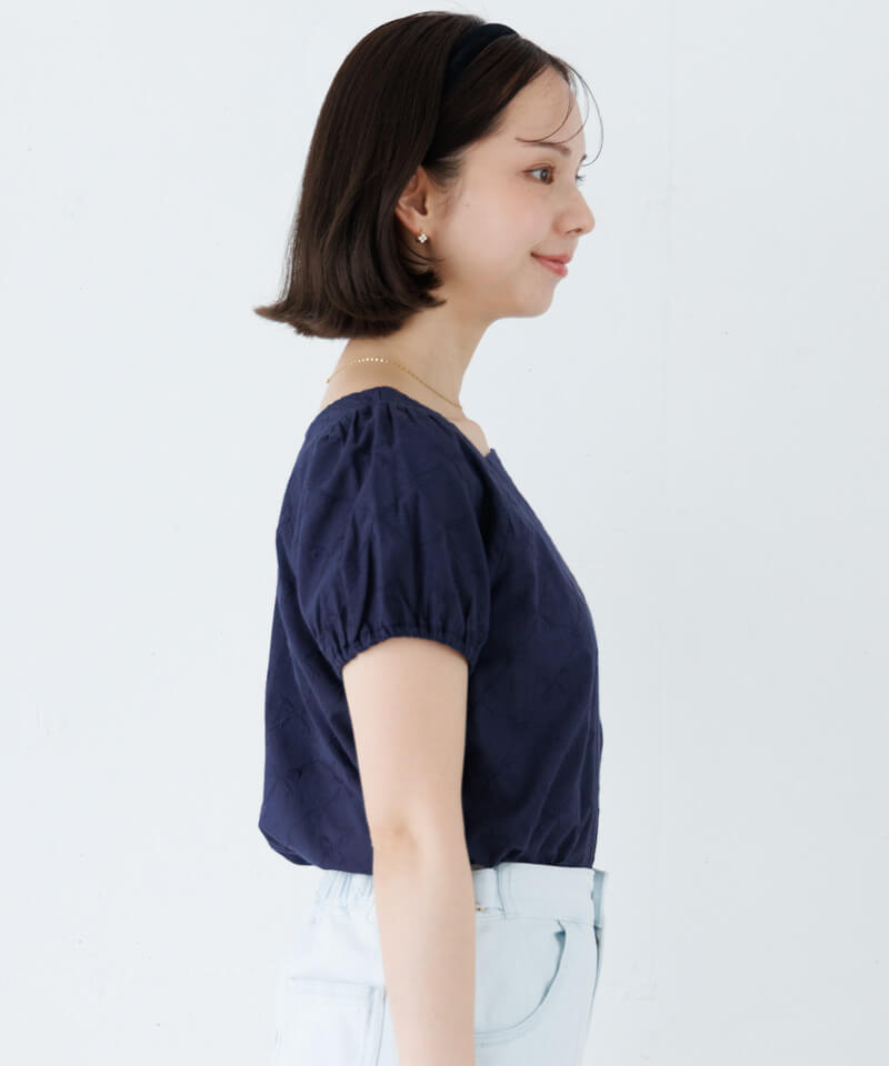 cotton ribbon blouse～ｺｯﾄﾝﾘﾎﾞﾝﾌﾞﾗｳｽ | flower／フラワー公式通販