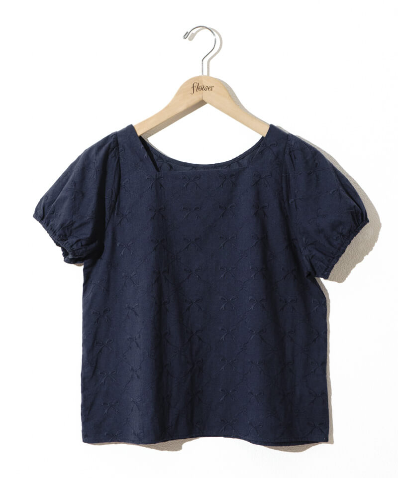 cotton ribbon blouse～ｺｯﾄﾝﾘﾎﾞﾝﾌﾞﾗｳｽ | flower／フラワー公式通販