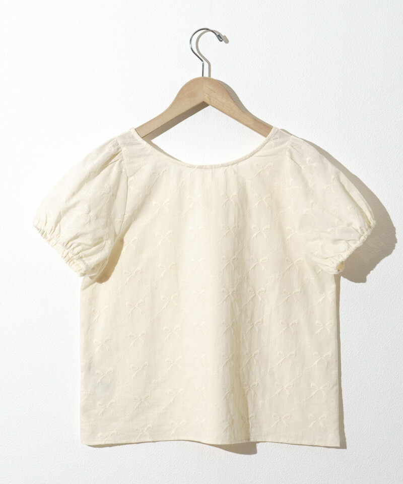 cotton ribbon blouse～ｺｯﾄﾝﾘﾎﾞﾝﾌﾞﾗｳｽ | flower／フラワー公式通販