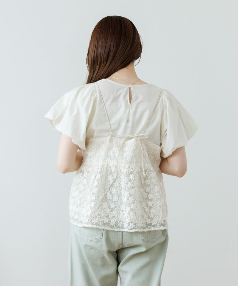 花モチーフビジューレースが可愛い柔らかボアベスト sheer flower bustier2～ｼｱｰﾌﾗﾜｰﾋﾞｽﾁｪ2 | flower／フラワー公式通販