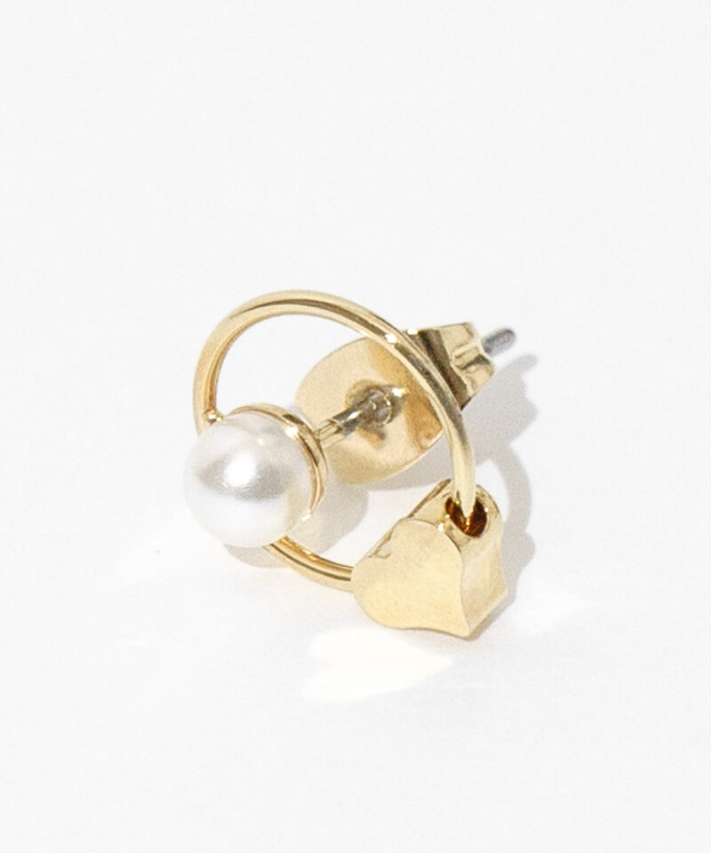 petite heart hoop pierce～ﾌﾟﾁﾊｰﾄﾌｰﾌﾟﾋﾟｱｽ | flower／フラワー公式通販
