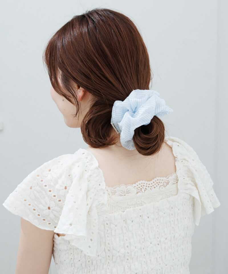 glint stripe chouchou～ｸﾞﾘﾝﾄｽﾄﾗｲﾌﾟｼｭｼｭ | flower／フラワー公式通販