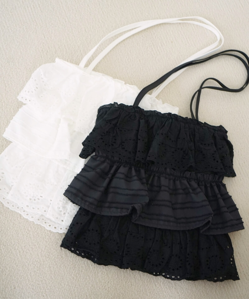 cotton frill bag～ｺｯﾄﾝﾌﾘﾙﾊﾞｯｸﾞ | flower／フラワー公式通販