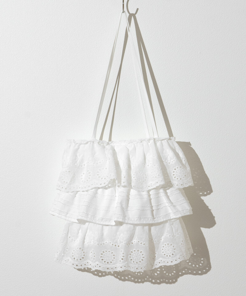 cotton frill bag～ｺｯﾄﾝﾌﾘﾙﾊﾞｯｸﾞ | flower／フラワー公式通販