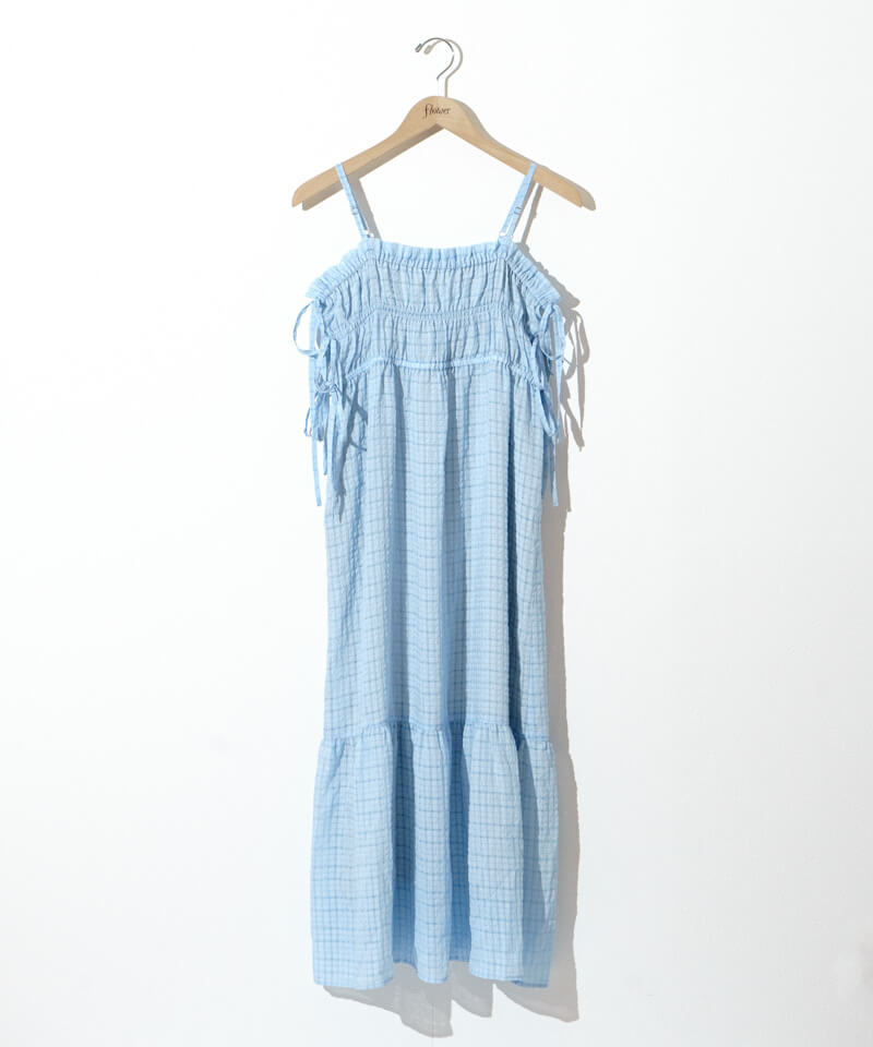 60%OFF】gingham ribbon onepiece～ｷﾞﾝｶﾞﾑﾘﾎﾞﾝﾜﾝﾋﾟｰｽ | flower