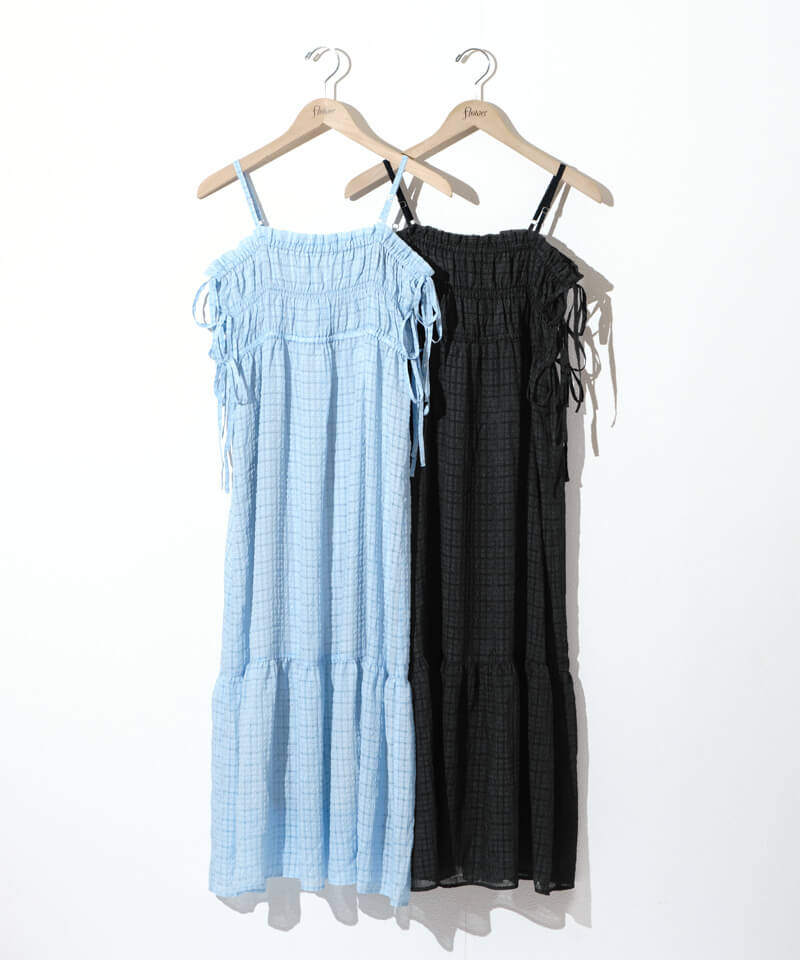 gingham ribbon onepiece～ｷﾞﾝｶﾞﾑﾘﾎﾞﾝﾜﾝﾋﾟｰｽ | flower／フラワー公式通販