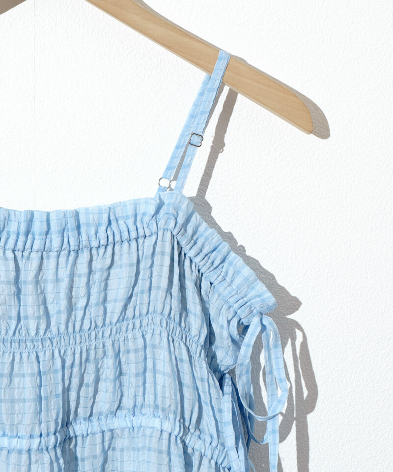 60%OFF】gingham ribbon onepiece～ｷﾞﾝｶﾞﾑﾘﾎﾞﾝﾜﾝﾋﾟｰｽ | flower