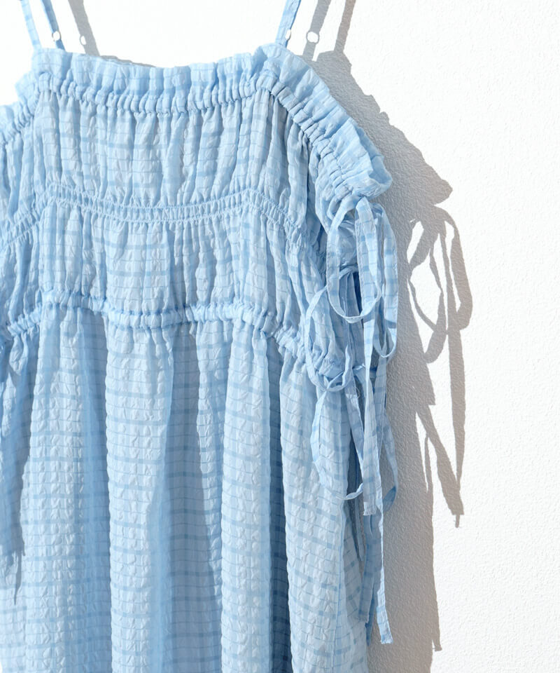 30%OFF】gingham ribbon onepiece～ｷﾞﾝｶﾞﾑﾘﾎﾞﾝﾜﾝﾋﾟｰｽ | flower