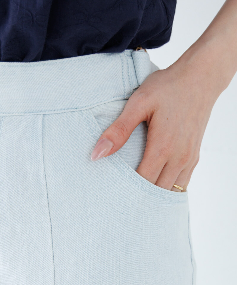 40%OFF】front switching pants～ﾌﾛﾝﾄｽｲｯﾁﾝｸﾞﾊﾟﾝﾂ | flower／フラワー