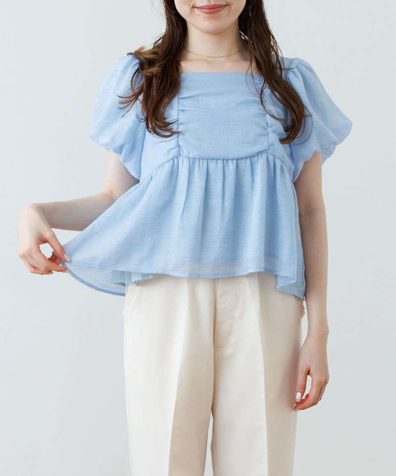 twinkle gather blouse～ﾄｩｲﾝｸﾙｷﾞｬｻﾞｰﾌﾞﾗｳｽ | flower／フラワー公式通販