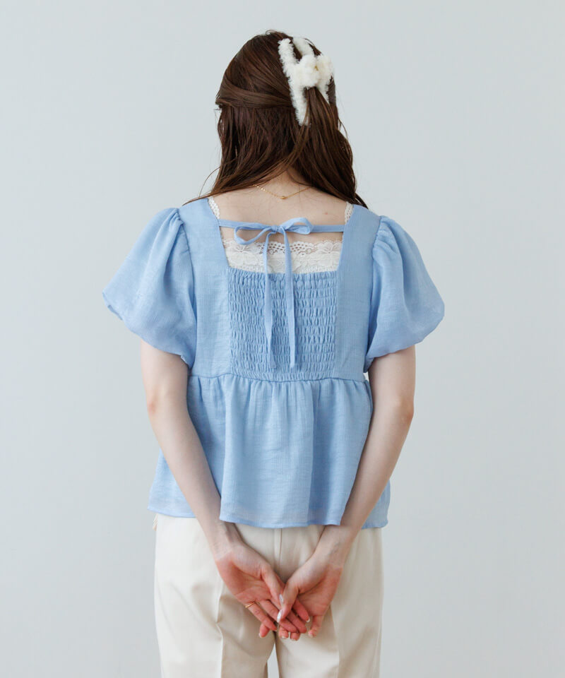 twinkle gather blouse～ﾄｩｲﾝｸﾙｷﾞｬｻﾞｰﾌﾞﾗｳｽ | flower／フラワー公式通販