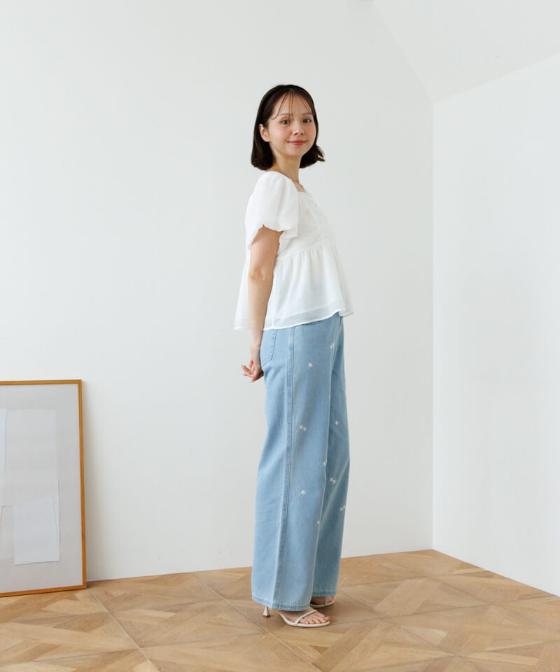 twinkle gather blouse～ﾄｩｲﾝｸﾙｷﾞｬｻﾞｰﾌﾞﾗｳｽ | flower／フラワー公式通販