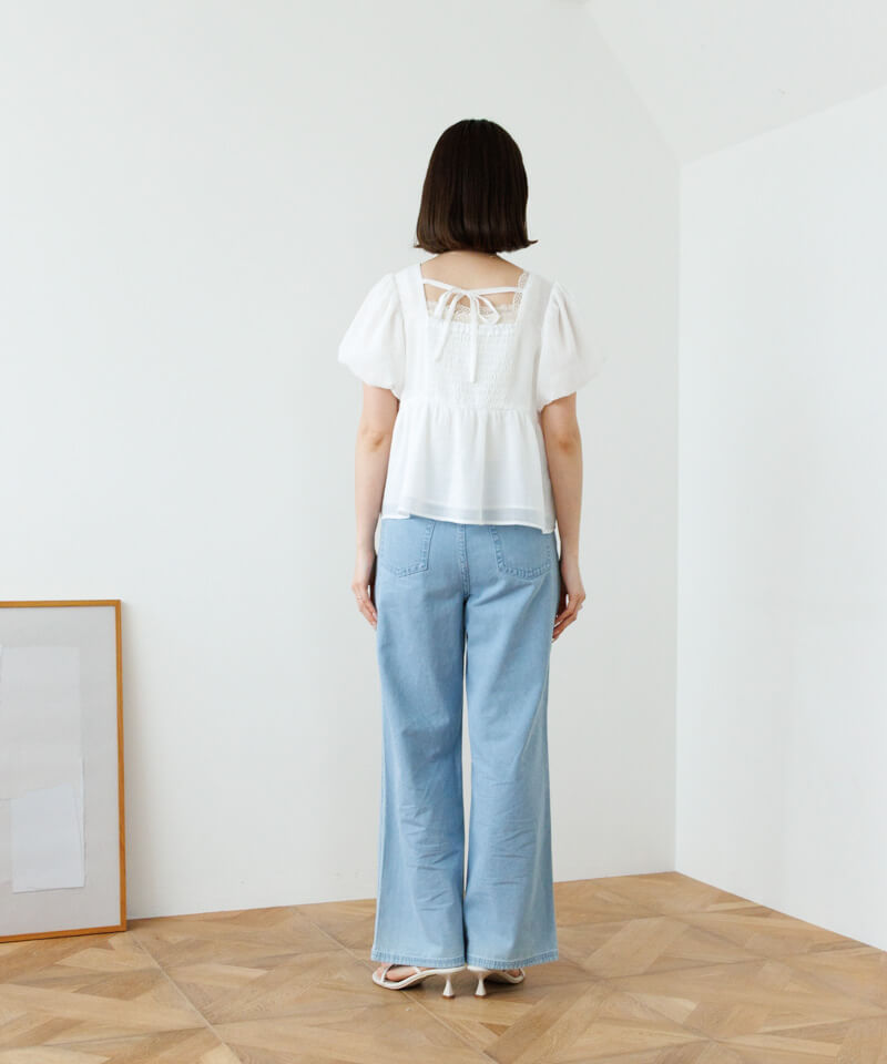 twinkle gather blouse～ﾄｩｲﾝｸﾙｷﾞｬｻﾞｰﾌﾞﾗｳｽ | flower／フラワー公式通販