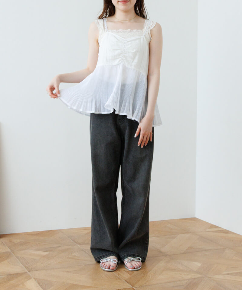 classic pleats bustier～ｸﾗｼｯｸﾌﾟﾘｰﾂﾋﾞｽﾁｪ | flower／フラワー公式通販