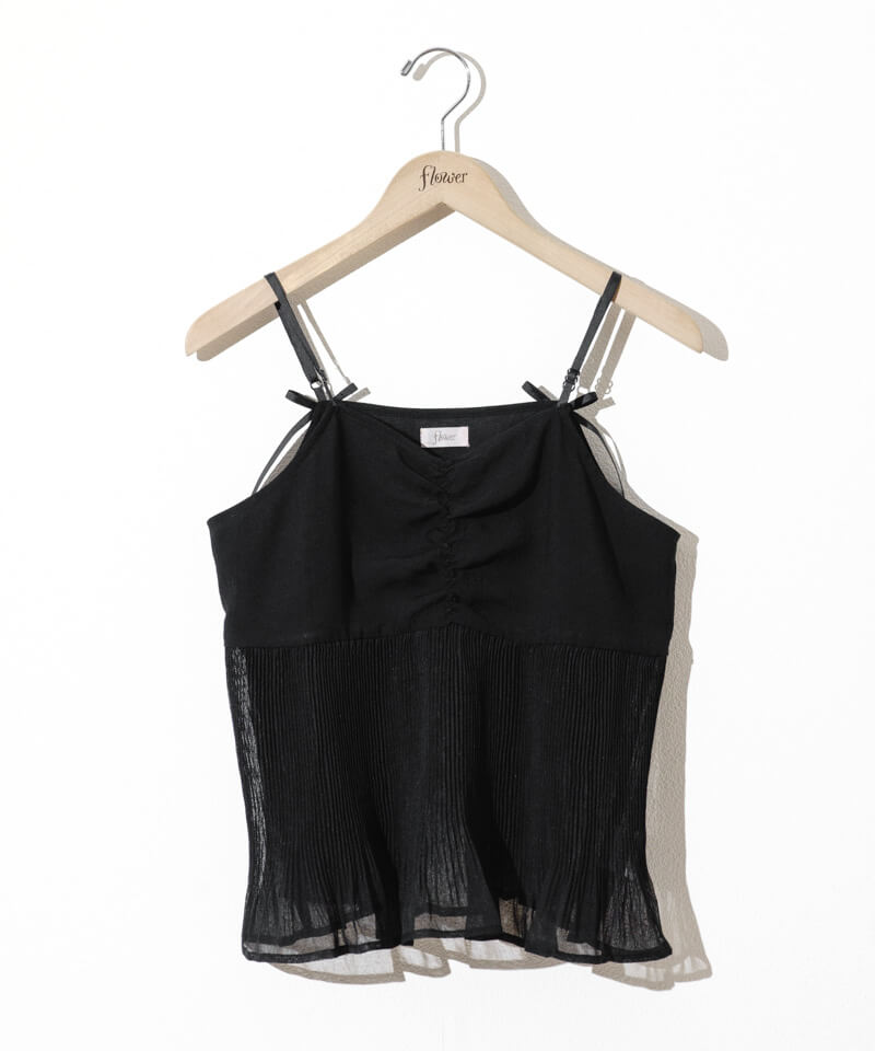 BUNON プリーツビスチェ ブラック 50%OFF】classic pleats bustier～ｸﾗｼｯｸﾌﾟﾘｰﾂﾋﾞｽﾁｪ | flower／フラワー