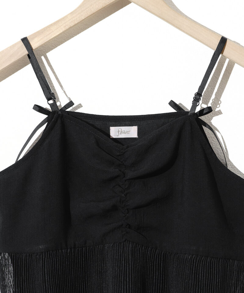 BUNON プリーツビスチェ ブラック 50%OFF】classic pleats bustier～ｸﾗｼｯｸﾌﾟﾘｰﾂﾋﾞｽﾁｪ | flower／フラワー