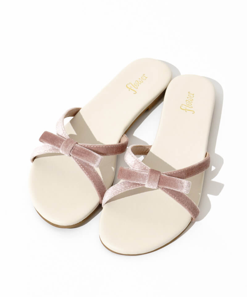 velour ribbon sandal～ﾍﾞﾛｱﾘﾎﾞﾝｻﾝﾀﾞﾙ | flower／フラワー公式通販