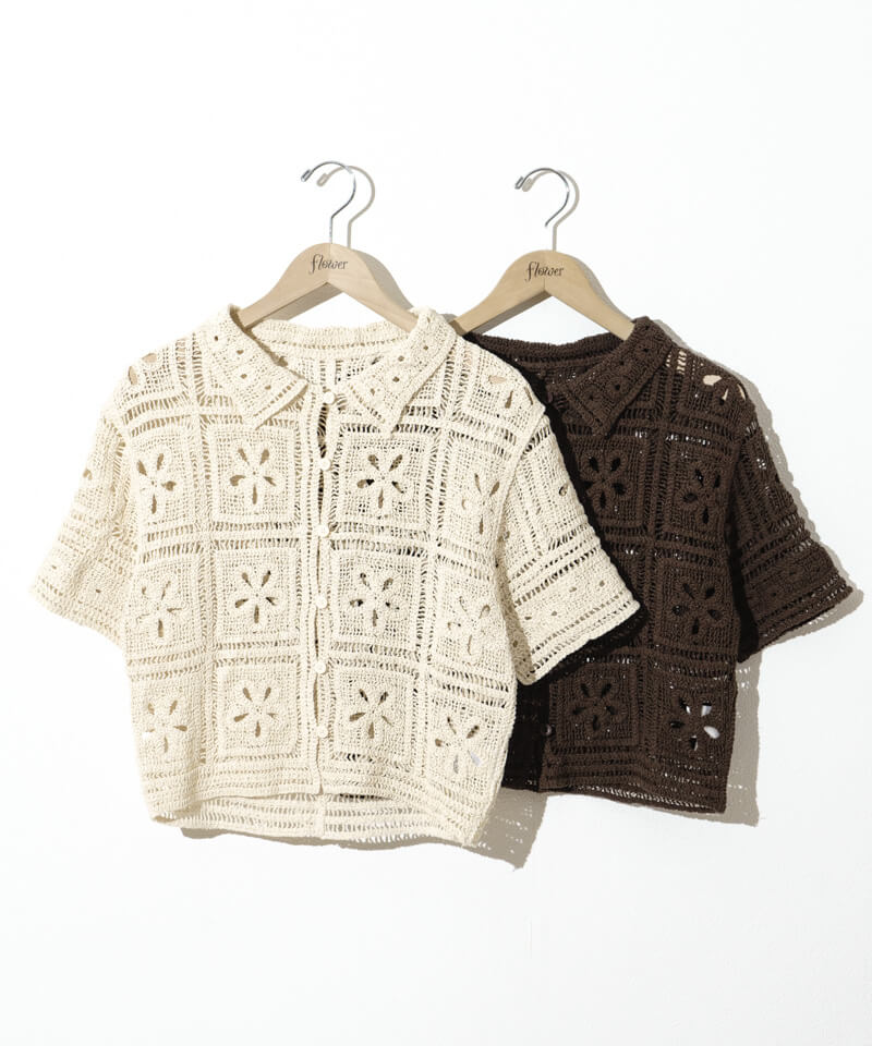 crochet flower top～ｸﾛｼｪﾌﾗﾜｰﾄｯﾌﾟ | flower／フラワー公式通販