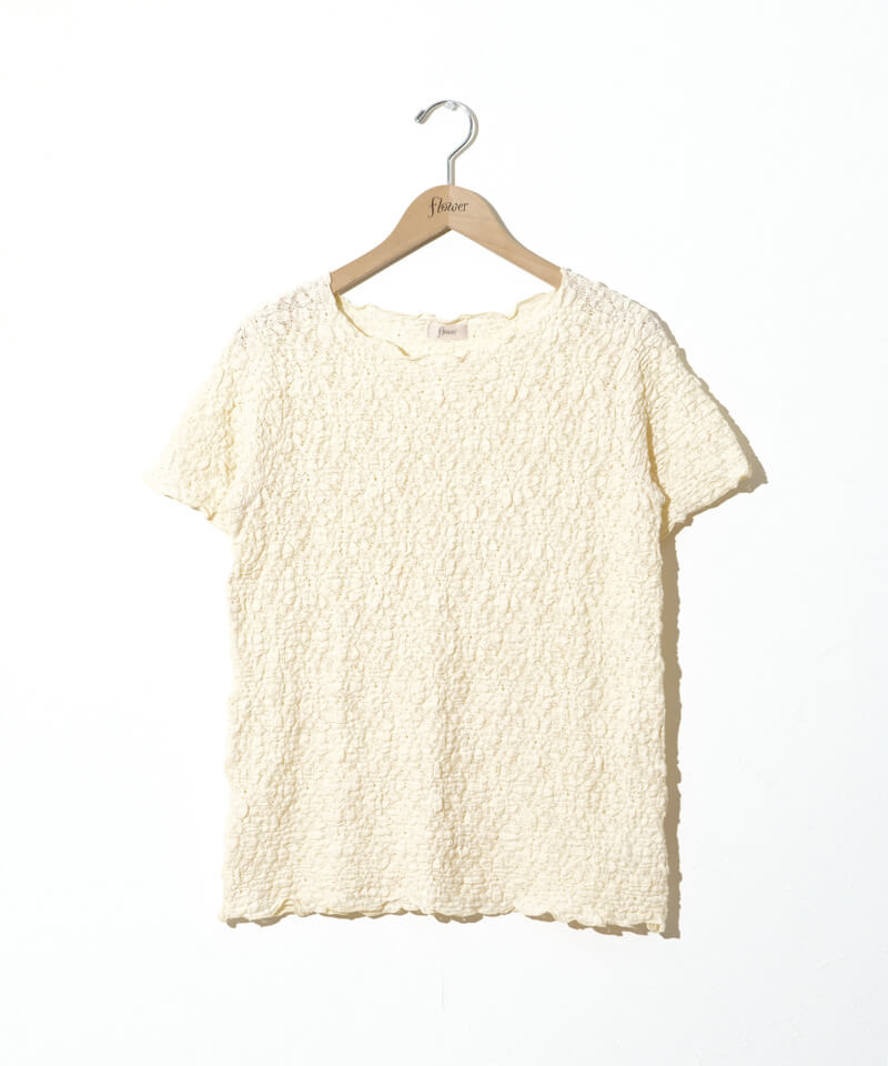 half shabby lace top4～ﾊｰﾌｼｬﾋﾞｰﾚｰｽﾄｯﾌﾟ4 | flower／フラワー公式通販