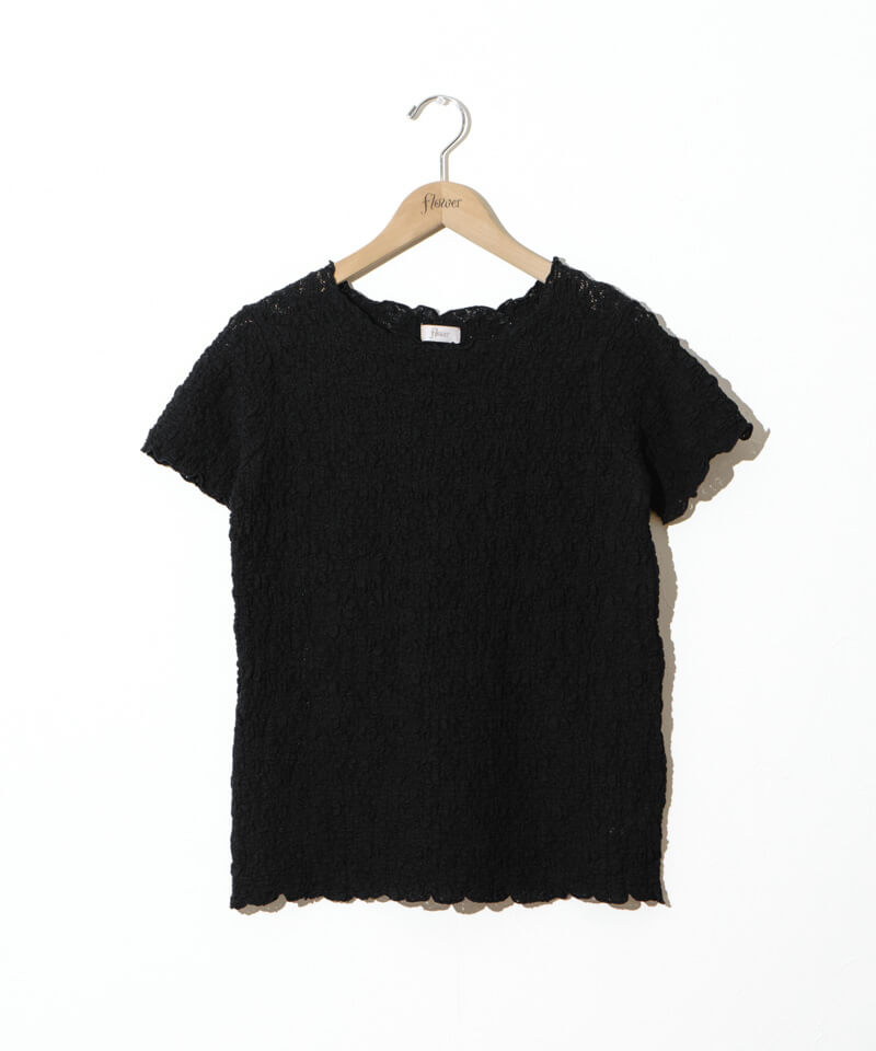 half shabby lace top4～ﾊｰﾌｼｬﾋﾞｰﾚｰｽﾄｯﾌﾟ4 | flower／フラワー公式通販