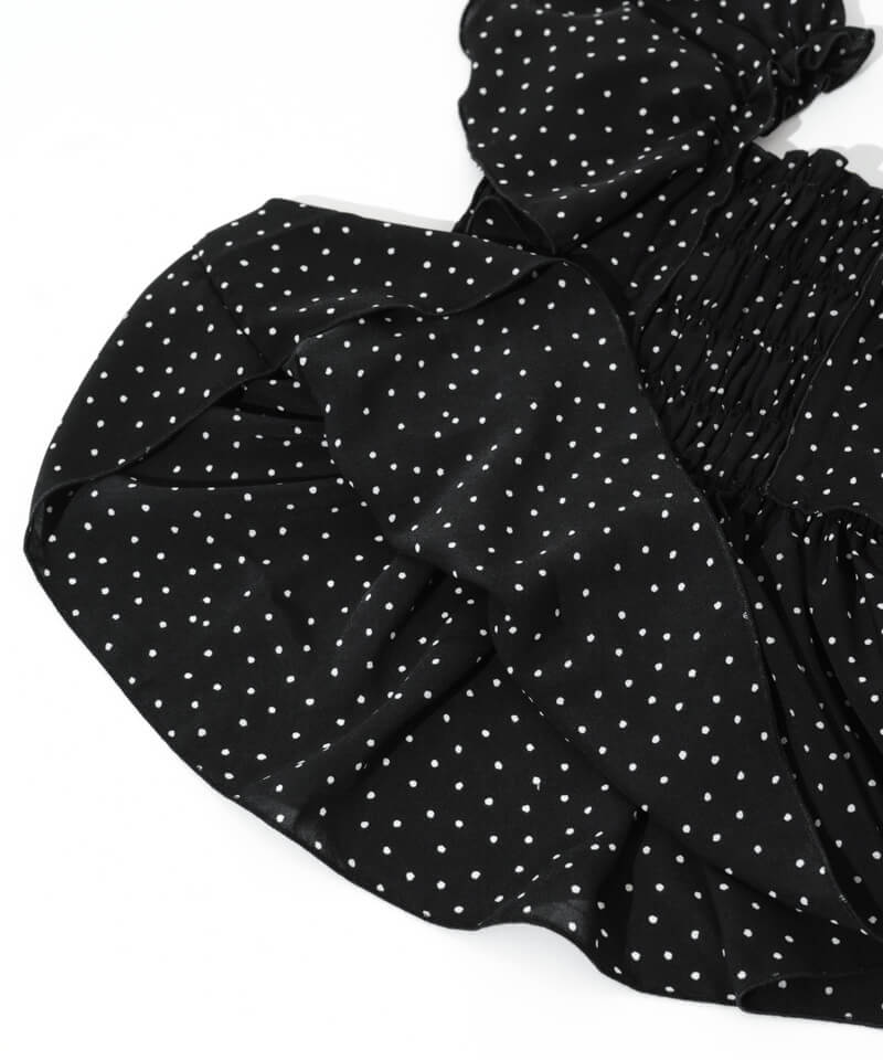dot sheer papillon blouse～ﾄﾞｯﾄｼｱｰﾊﾟﾋﾟﾖﾝﾌﾞﾗｳｽ | flower／フラワー 