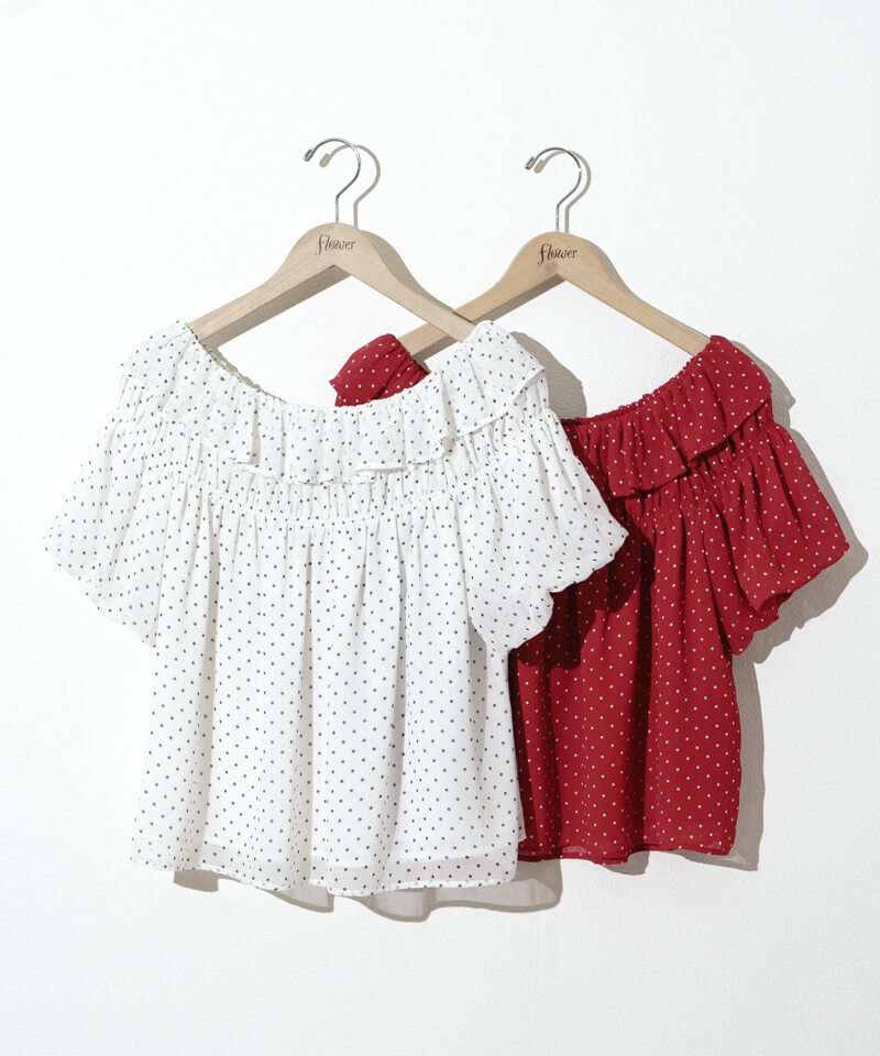 breezy dot blouse～ﾌﾞﾘｰｼﾞｰﾄﾞｯﾄﾌﾞﾗｳｽ | flower／フラワー公式通販