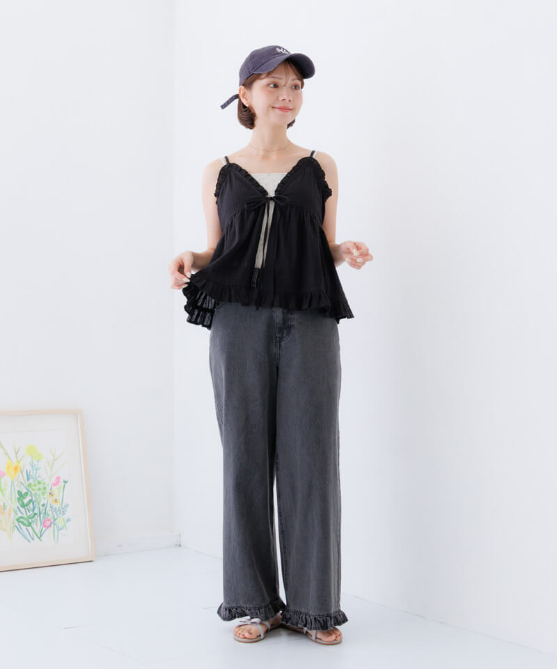 30%OFF】sweet frill cami～ｽｳｨｰﾄﾌﾘﾙｷｬﾐ | flower／フラワー公式通販