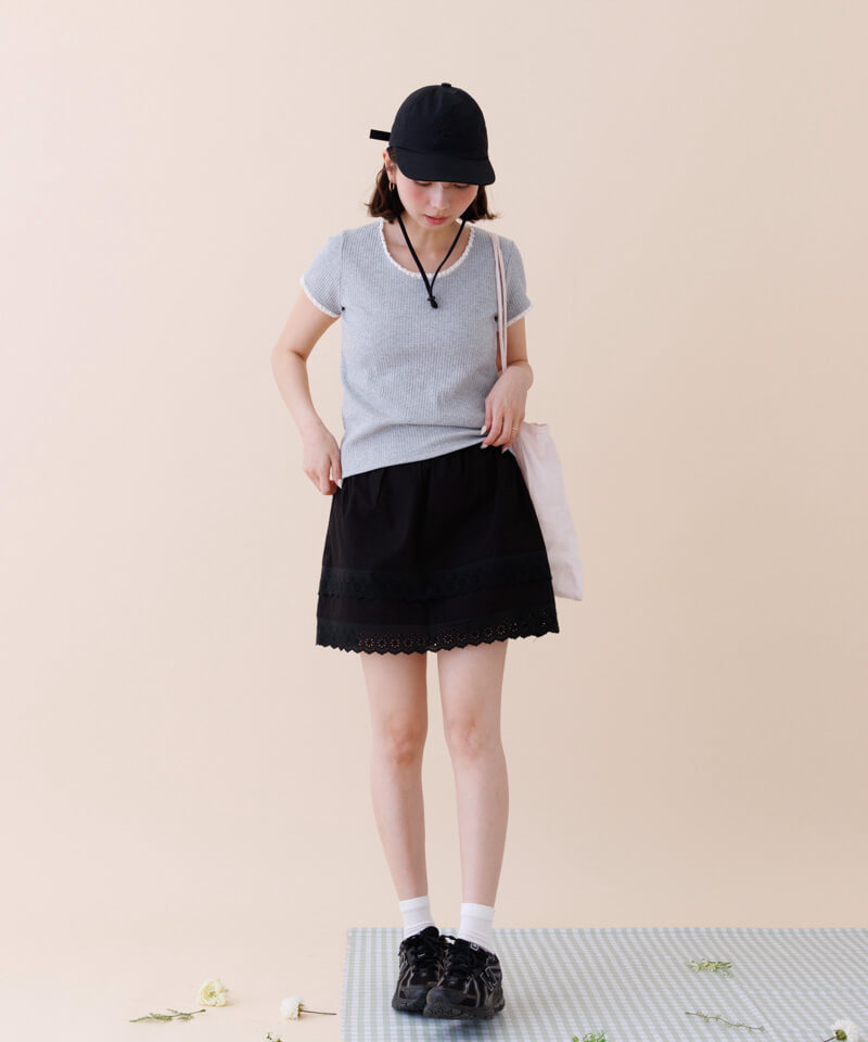 petit lace skirt～ﾌﾟﾁﾚｰｽｽｶｰﾄ | flower／フラワー公式通販