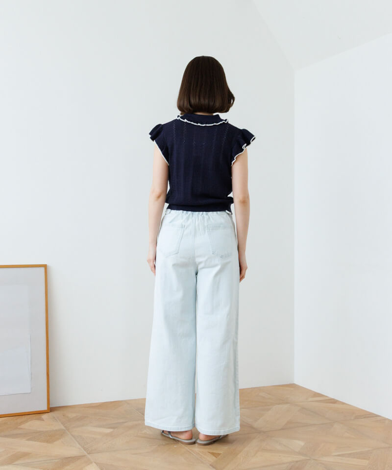 summery polo top～ｻﾏﾘｰﾎﾟﾛﾄｯﾌﾟ | flower／フラワー公式通販
