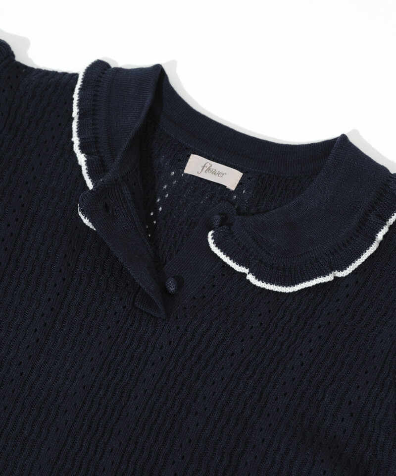 summery polo top～ｻﾏﾘｰﾎﾟﾛﾄｯﾌﾟ | flower／フラワー公式通販
