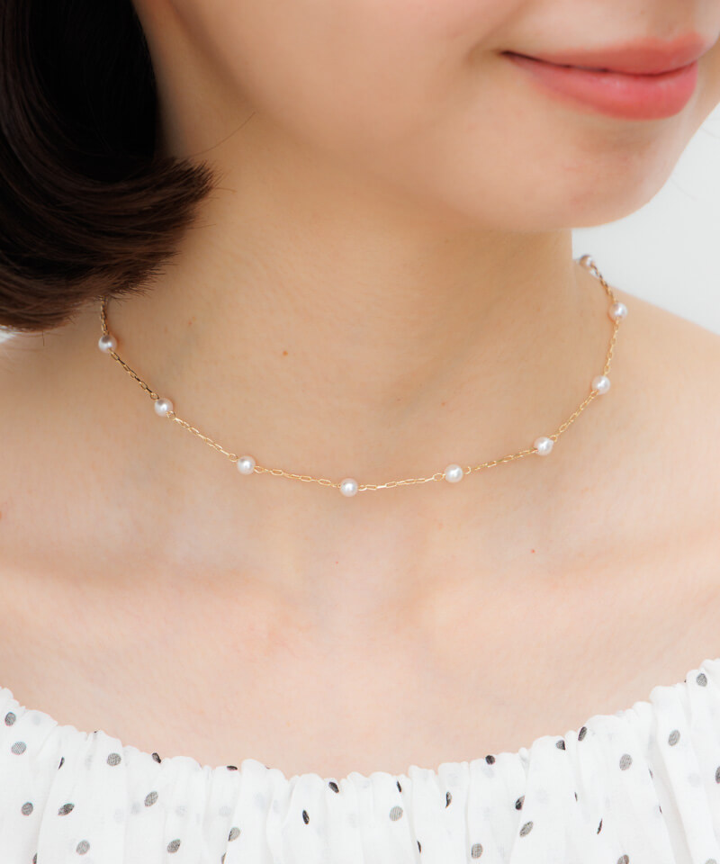 calm pearl necklace～ｶｰﾑﾊﾟｰﾙﾈｯｸﾚｽ | flower／フラワー公式通販
