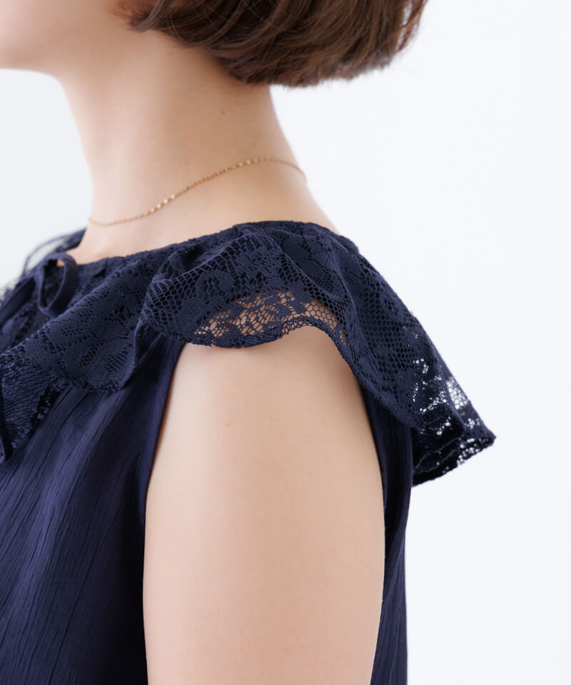 bloom collar top～ﾌﾞﾙｰﾑｶﾗｰﾄｯﾌﾟ | flower／フラワー公式通販