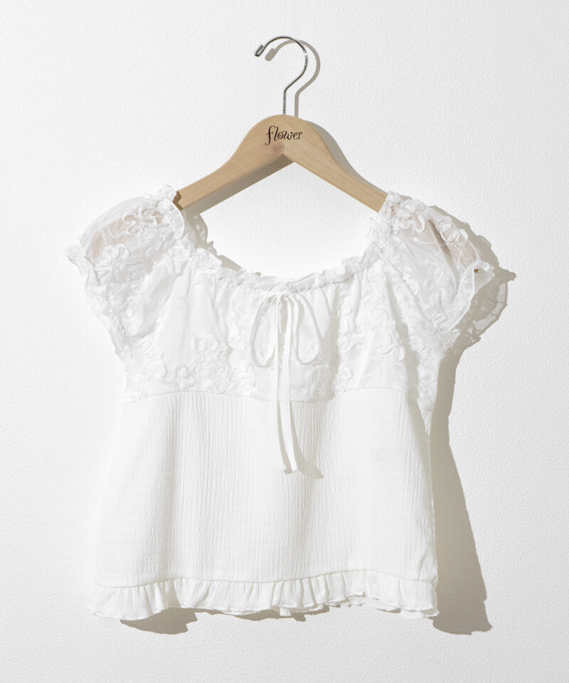 cherish chou puff top～ﾁｪﾘｯｼｭｼｭｰﾊﾟﾌﾄｯﾌﾟ | flower／フラワー公式通販