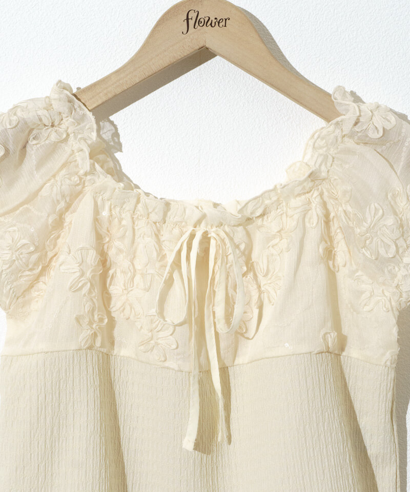 cherish chou puff top～ﾁｪﾘｯｼｭｼｭｰﾊﾟﾌﾄｯﾌﾟ | flower／フラワー公式通販