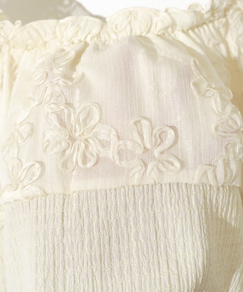 cherish chou puff top～ﾁｪﾘｯｼｭｼｭｰﾊﾟﾌﾄｯﾌﾟ | flower／フラワー公式通販