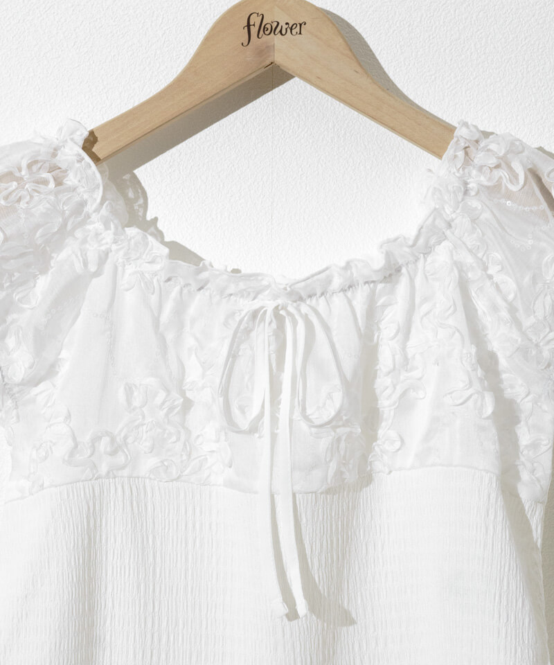 cherish chou puff top～ﾁｪﾘｯｼｭｼｭｰﾊﾟﾌﾄｯﾌﾟ | flower／フラワー公式通販