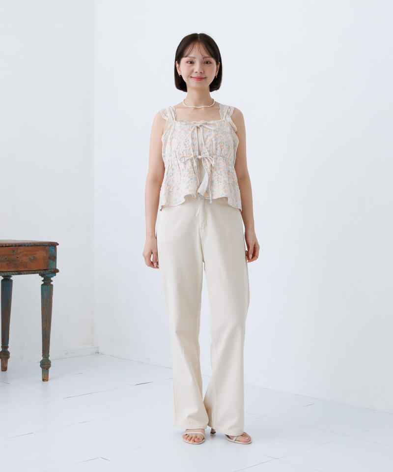 20%OFF】blossom jacquard top～ﾌﾞﾛｯｻﾑｼﾞｬｶﾞｰﾄﾞﾄｯﾌﾟ | flower