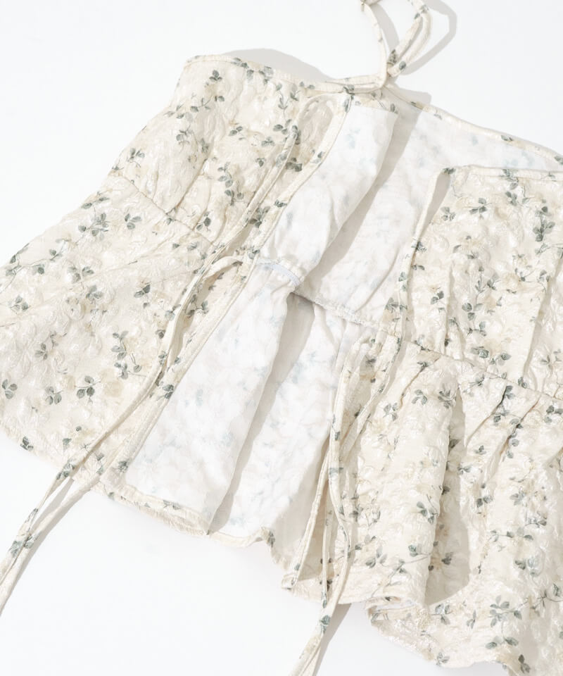 20%OFF】blossom jacquard top～ﾌﾞﾛｯｻﾑｼﾞｬｶﾞｰﾄﾞﾄｯﾌﾟ | flower